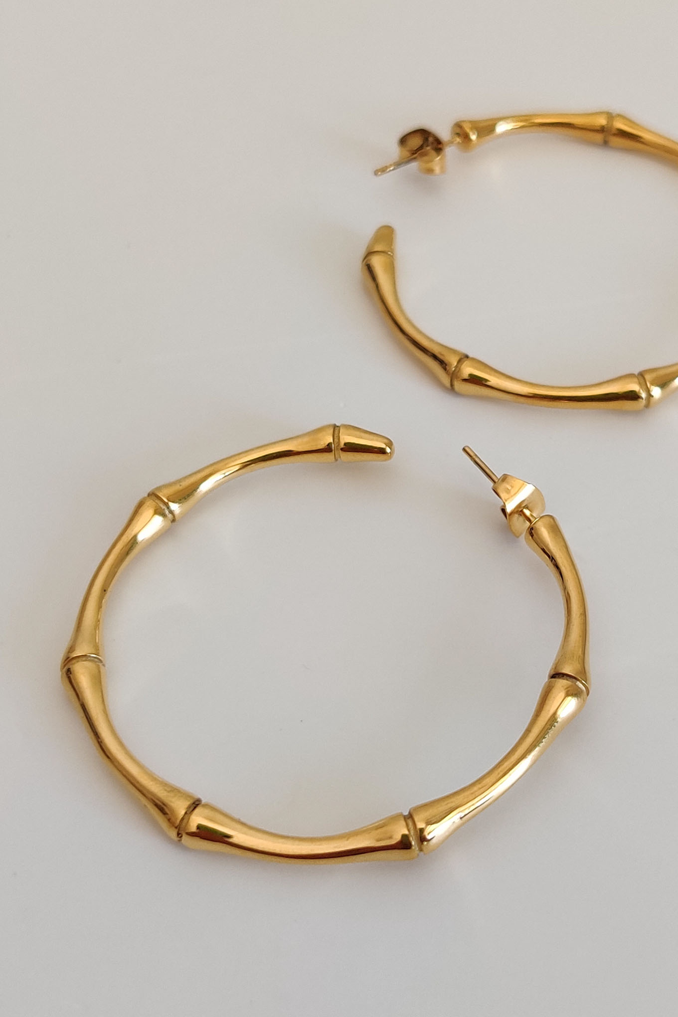 2023 Style Retro Creative Design Geometric CShaped Earrings NonFading  Titanium Steel Plated 18K Gold Bright Bamboo Earring Women Jewelry  China  Bamboo Hollow Earring and 14K Gold Plating Earrings price   MadeinChinacom