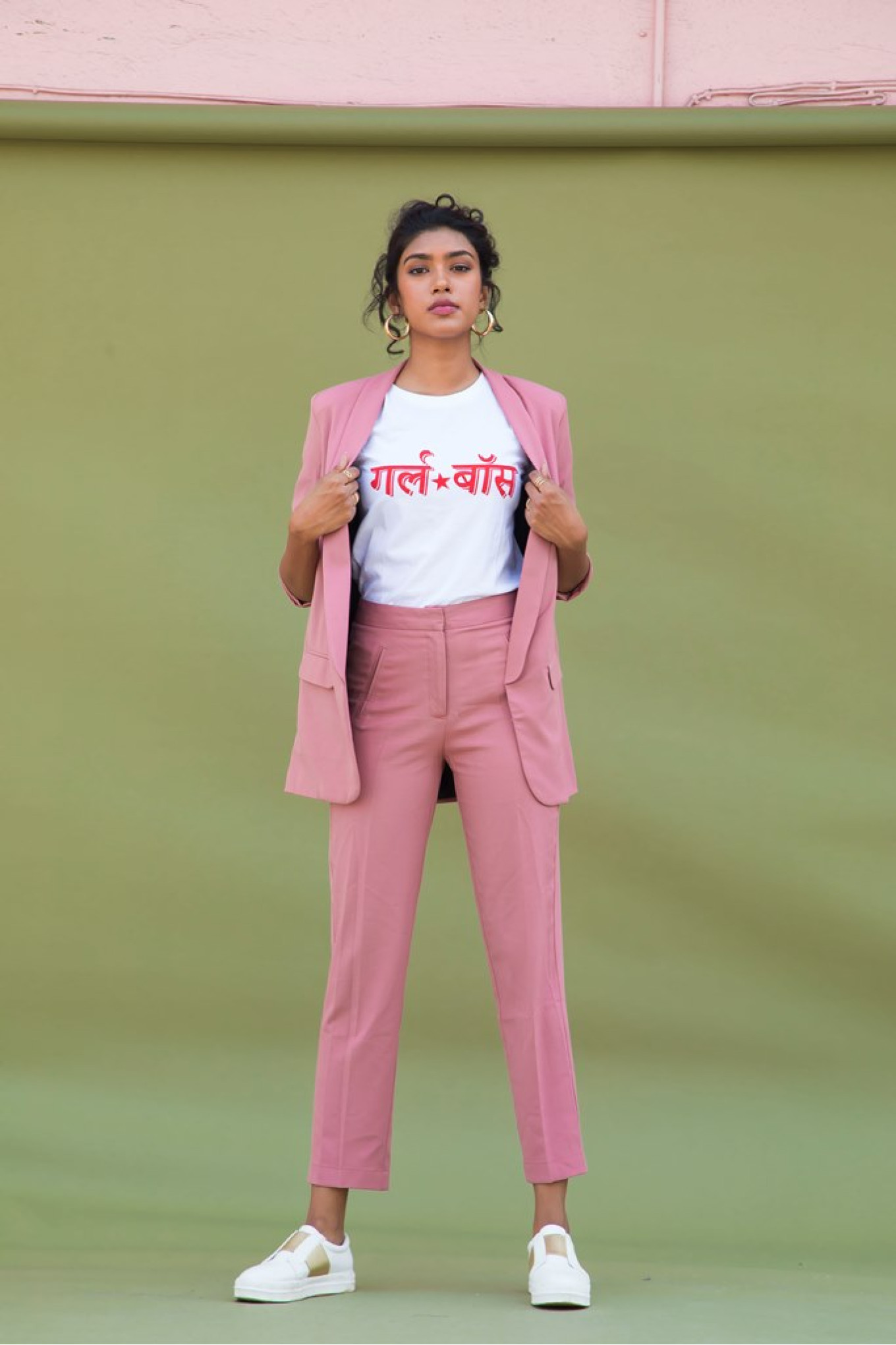 Buy Womens Baby Pink Formal Trousers Online  Go Colors