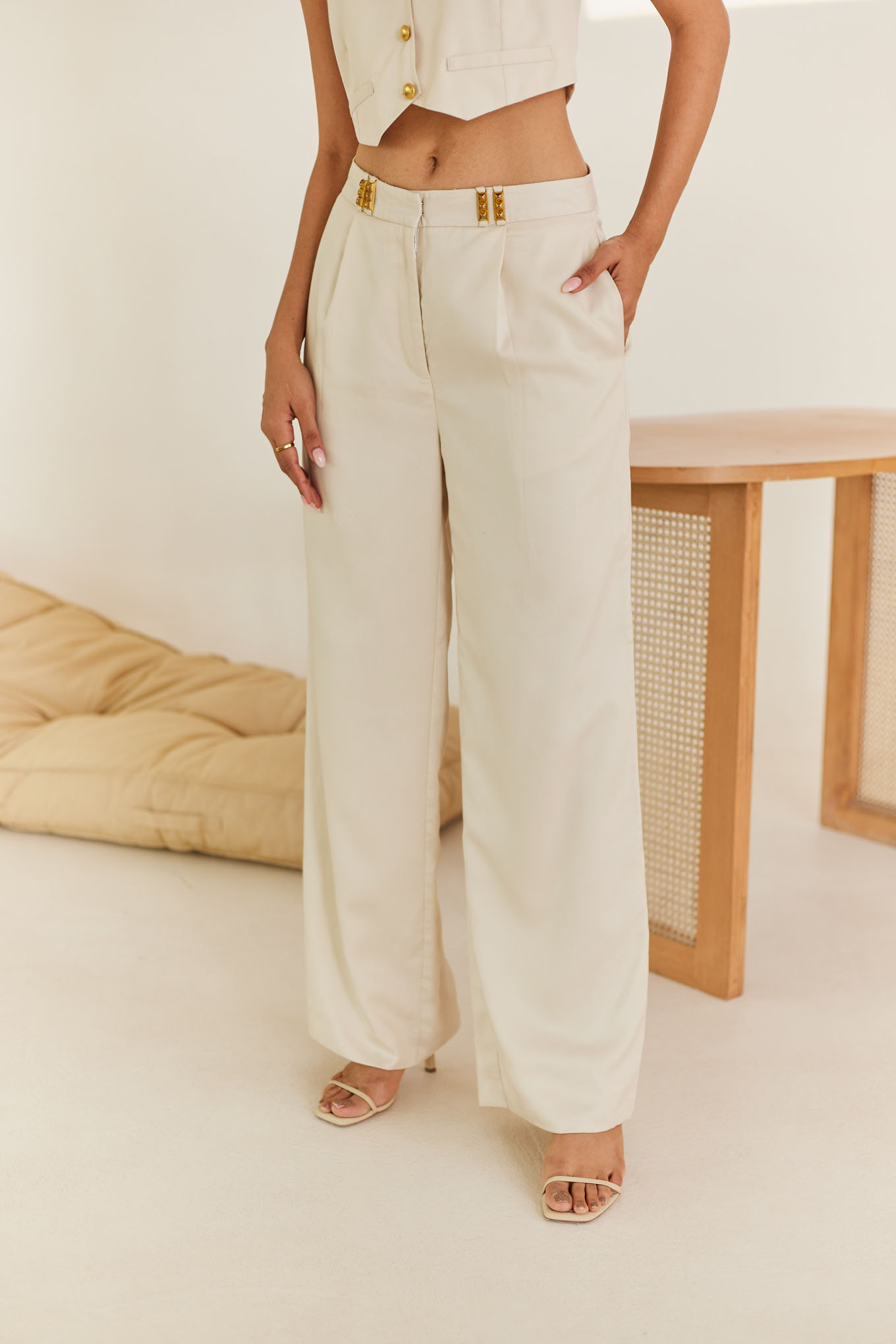 Buy FABALLEY Solid Crepe Regular Fit Women's Wide Leg Trousers | Shoppers  Stop